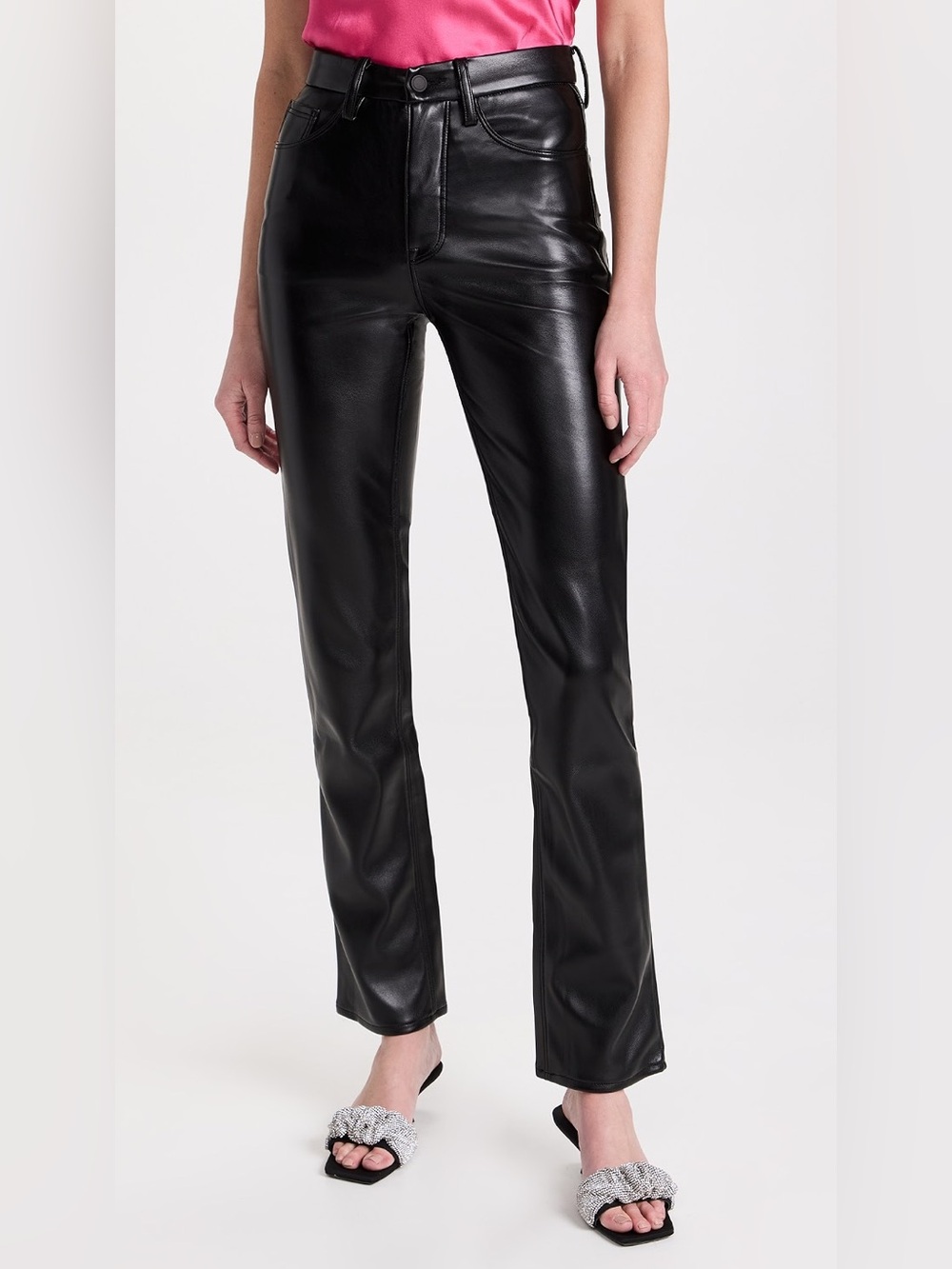 Good American Faux Leather Icon Pants